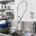 Thumbnail image #2 for T&S Brass EasyInstall Deck-Mount Pre-Rinse Unit with Add-On Faucet, 10-Inch Swing Nozzle, and 8-Inch Adjustable Centers