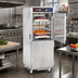 Thumbnail image #3 for FWE Clymate IQ PHTT-12 Mobile Humidified Holding Cabinet with Dutch Doors and 12 Pair Universal Tray Slides