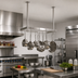 Thumbnail image #2 for John Boos Square Ceiling-Mounted Stainless Steel Pot Rack with 12 Double Hooks, 43-1/4 x 18 x 48 Inches