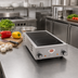 Thumbnail image #2 for 14-3/4 Inch Countertop Electric Two-Burner Ceramic Glass Hotplate
