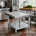 Thumbnail image #2 for John Boos Heavy-Duty Stainless Steel Machine Stand with Galvanized Undershelf, 30 x 24 x 20.25 Inches