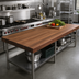 Thumbnail image #2 for John Boos Boos Block American Black Walnut Edge Grain Kitchen Countertop with Varnique Finish, 120