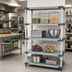 Thumbnail image #2 for MetroMax 4 All-Polymer Starter Shelving Unit with 4 Open Grid Shelves, 30