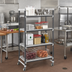 Thumbnail image #2 for Cambro Camshelving Elements XTRA 4-Shelf Vented Mobile Starter Unit, 18 x 60 x 70 1/4 Inches, Speckled Gray