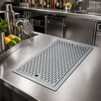 Thumbnail image #2 for Krowne Royal Series KR-D30 30-Inch Drop-In Bar Top Drainer Tray, Stainless Steel, Removable Perforated Top, 1-1/2-Inch Drain