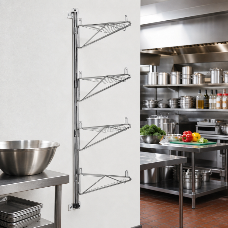 Product image #2 for Eagle Valu-Gard Prepackaged Adjustable Post Wire Wall-Mount End Unit for 21-Inch Deep Shelves