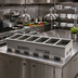 Thumbnail image #2 for Vollrath FC-6IH-06208 Six-Well Induction Dry Hot Food Well Drop-In, 208-240V
