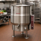 Thumbnail image #2 for Crown EL-30 30 Gallon Electric Stationary Steam Kettle with 2/3 Jacket