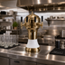 Thumbnail image #2 for Perlick Roma 5-Faucet Glycol-Cooled Countertop Draft Beer Tower with White Ceramic Skirt