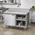 Thumbnail image #2 for La Rosa 36-Inch W x 28-Inch D Stainless Steel Utility Stand with Hinged Door Cabinet Base