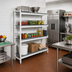 Thumbnail image #2 for Fermostock 4-Tier Corner Expansion Polymer Shelving Unit, 26 x 18 x 71 Inches
