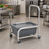 Thumbnail image #2 for Aluminum Food Tray Cart with Polycarbonate Pan and Lid