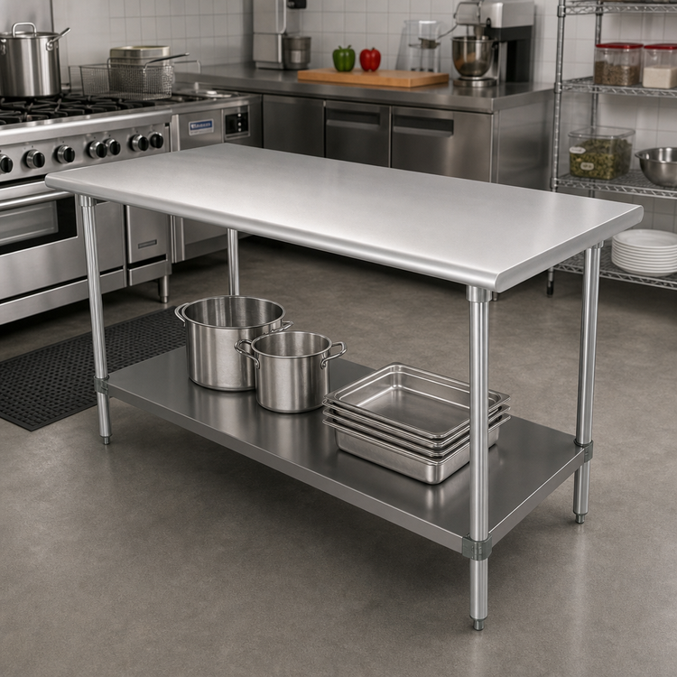 Product image #2 for Advance Tabco 3 Ft. 16 Gauge 304 Stainless Steel Undershelf Upgrade for Work Tables