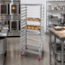 Thumbnail image #2 for Channel Lifetime Tough Extra Heavy-Duty Aluminum Side-Load Bun Pan Rack with Casters, 8-Pan Capacity