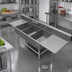 Thumbnail image #2 for John Boos Pro-Bowl 3-Compartment Stainless Steel Sink with Dual 30-Inch Drainboards