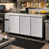 Thumbnail image #2 for Turbo Air TBB-24-72SSD-N6 Super Deluxe Narrow 3-Section Back Bar Cooler, 3 Solid Doors, Self-Contained Side-Mount