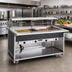 Thumbnail image #2 for Atlas Metal BLH-2-OT Mobile Hot Food Serving Counter with Open Base, 2-Pan Capacity