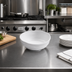 Thumbnail image #3 for American Metalcraft Marra Collection 22 oz. Round Cloud Melamine Bowl