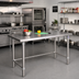 Thumbnail image #2 for John Boos Stallion 60-Inch x 24-Inch Stainless Steel Work Table with Safety Edge