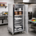 Thumbnail image #2 for FWE Mobile Full-Height Insulated Bulk Food-Banquet Holding Cabinet, 64-80 Covered Plate Capacity, Electric Humi-Temp Heat, Single Door