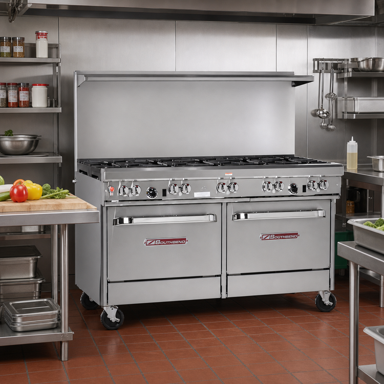 Product image #2 for Southbend Ultimate 60-Inch Gas Restaurant Range with Standard Oven and Cabinet Base