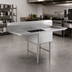 Thumbnail image #2 for Steel Works Stainless 18-Gauge 304 Stainless Steel 1-Compartment Sink with Left and Right Drainboards