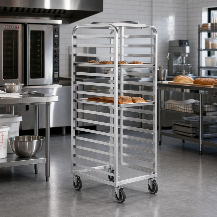 Product image #2 for Channel Standard Heavy-Duty Aluminum End-Load Bun Pan Rack, 10 Full-Size Pan Capacity