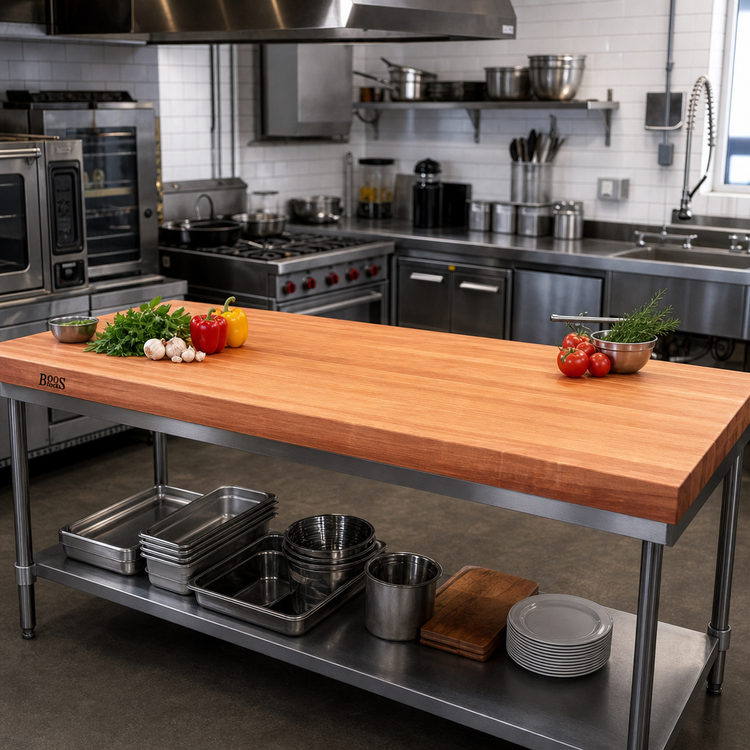 Product image #2 for Boos Block American Cherry Edge Grain Kitchen Countertop, 72 x 30 x 3 Inches, Varnique Finish