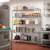 Thumbnail image #2 for Eagle Group Red-i-Pak 5-Tier Wire Shelving Unit, 60W x 18D x 63H, Stationary, Hybrid Epoxy Finish