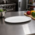 Thumbnail image #3 for Winco Classic Melamine Oval Narrow-Rim Platter, 15-1/2 x 10-7/8 Inches, White