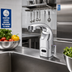 Thumbnail image #2 for ChekPoint Above-Deck Touchless Electronic Faucet, Single-Hole Deck Mount, Chrome-Plated Brass
