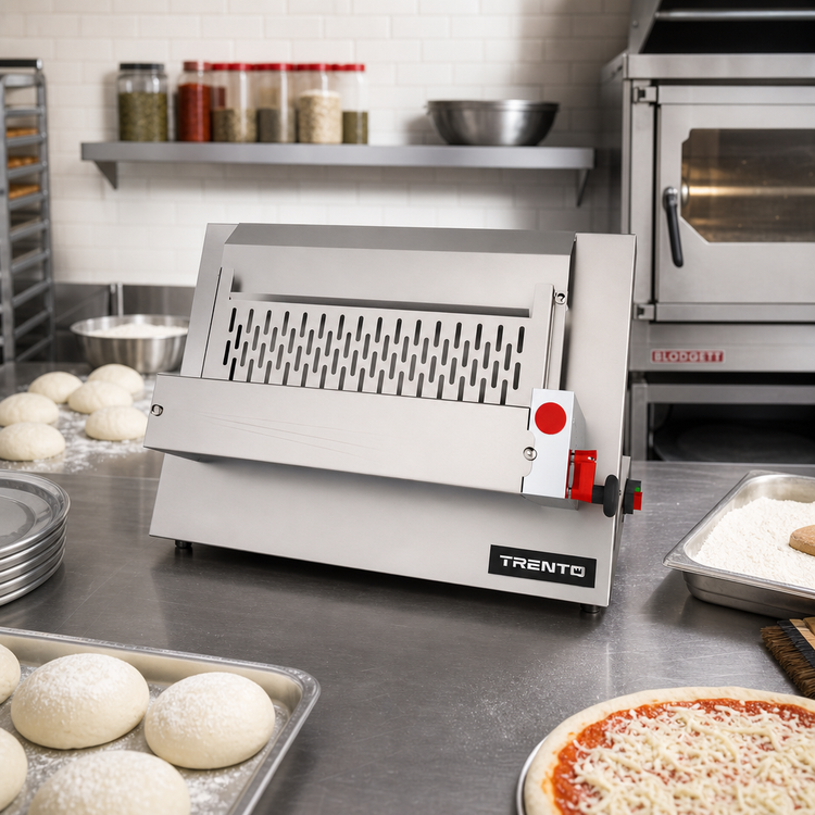 Product image #2 for Omcan USA Pizza Dough Moulder, Bench Model, 0.5 HP, 110V, 13.3-Inch Max Diameter
