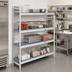Thumbnail image #2 for Fermostock 4-Tier Perforated Corner Expansion Polymer Shelving Unit, 83