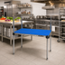 Thumbnail image #2 for QuadPLUS 30 x 24 Inch Solid Blue Polymer Shelf Mat with Chrome Quad-Adjust Frame