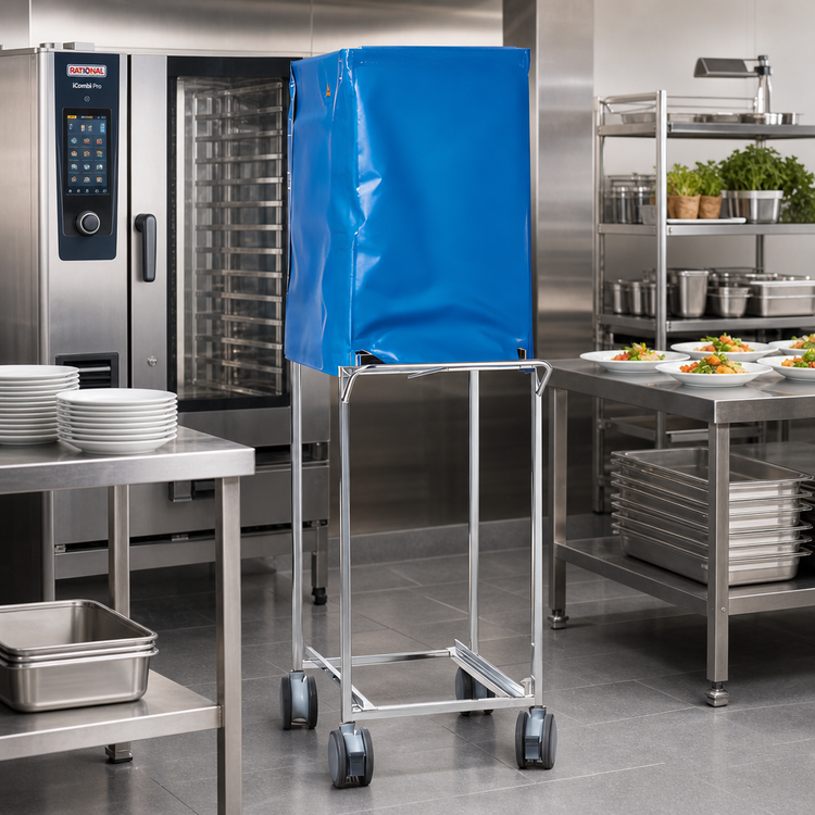 Product image #2 for RATIONAL Banquet Finishing System for Type 101 with 26-Plate Mobile Rack, Thermocover, and Transport Trolley