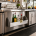 Thumbnail image #2 for Advance Tabco Special Value Series SRK-4-X 48-Inch Single-Tier Stainless Steel Underbar Speed Rail (Keyhole Mounting, 13-14 Bottle Capacity)