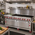 Thumbnail image #2 for American Range Green Flame 72-Inch Commercial Gas Range with 36-Inch Left Griddle, 6 Open Burners, and 2 Standard Ovens