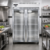 Thumbnail image #2 for Continental Refrigerator 2FNSAGD Two-Section Display Freezer with Glass Doors