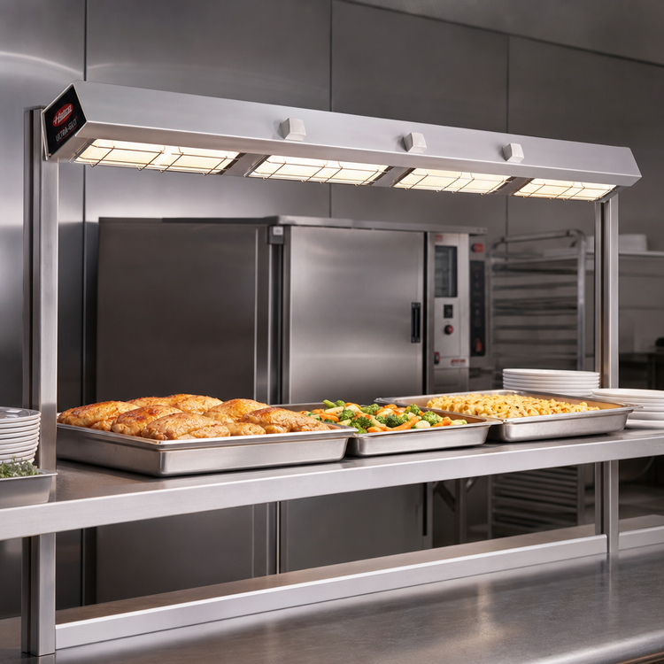 Product image #2 for Hatco Ultra-Glo 54-Inch Double Ceramic Tile Unlighted Infrared Foodwarmer with Aluminum Housing