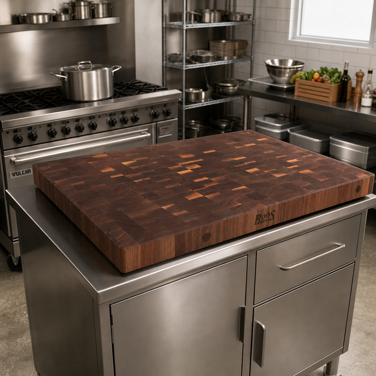 Product image #2 for Boos Block End Grain American Black Walnut Island Countertop, 60 x 25 x 2-1/4-Inch Thick