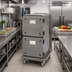 Thumbnail image #2 for Cambro Pro Cart Ultra Electric Insulated Front-Loading Hot Food Pan Carrier, 2 Heated Compartments, 16 GN 1/1 Pan Capacity
