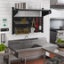 Thumbnail image #2 for Cambro Camshelving Elevation Wall-Mounted Sink Station Starter Kit, 18 x 36 x 30-1/4 Inch, Black