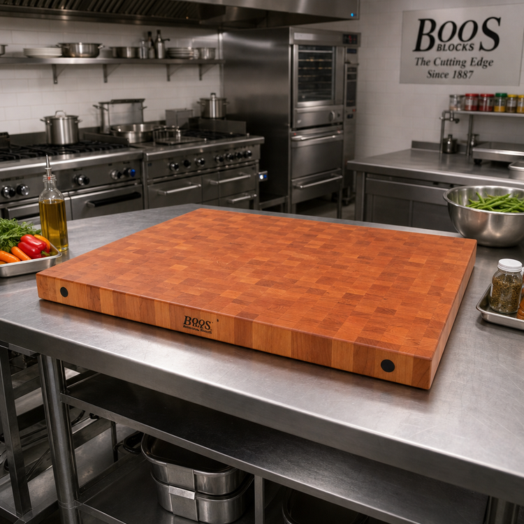 Product image #2 for John Boos Boos Block End-Grain American Cherry Island Countertop, 60 x 38 x 4 Inches