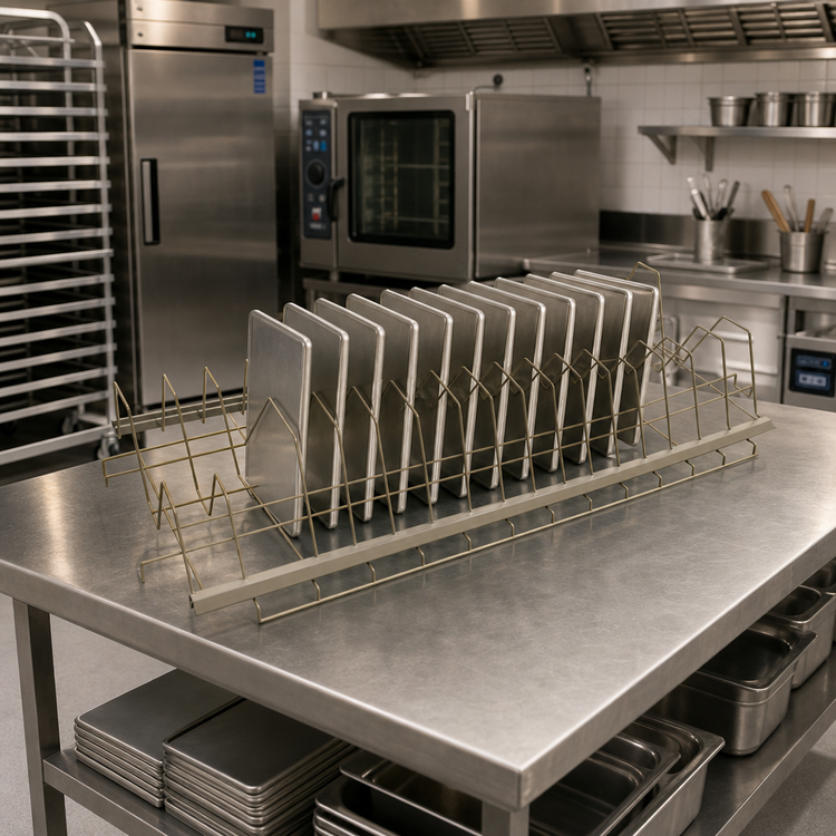 Product image #2 for 17-Pan Drying Rack for Steam Pans and GN 1/1 Pans, Fits 60 x 24 Shelves and Open Frames