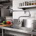 Thumbnail image #2 for Fisher Backsplash-Mount Single-Hole Pre-Rinse Faucet with 12-Inch Control Swing Spout and 12-Inch Double-Jointed Assembly