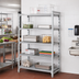 Thumbnail image #3 for Cambro Camshelving Premium 5-Shelf Vented and Solid Add-On Polymer Shelving Unit, 24