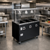 Thumbnail image #2 for Vollrath 2-Series Affordable Portable Deluxe 4-Well Mobile Hot Food Station with Sealed Wells, Breath Guard and Lights