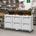 Thumbnail image #2 for Turbo Air Super Deluxe 72-5/8-Inch Front-Breathing Three-Section Sandwich/Salad Prep Table with 6 Drawers