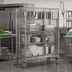 Thumbnail image #2 for Metro Super Erecta Heavy-Duty Mobile Wire Security Cage, Stainless Steel Finish, 63-1/2