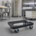 Thumbnail image #3 for Omcan Black Polyethylene Dough Proofing Box Dolly for 18 x 26 Inch Dough Boxes